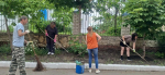Сегодня в общерайонном субботнике приняли участие работники бюджетной сферы, сотрудники учреждений культуры и социальной сферы